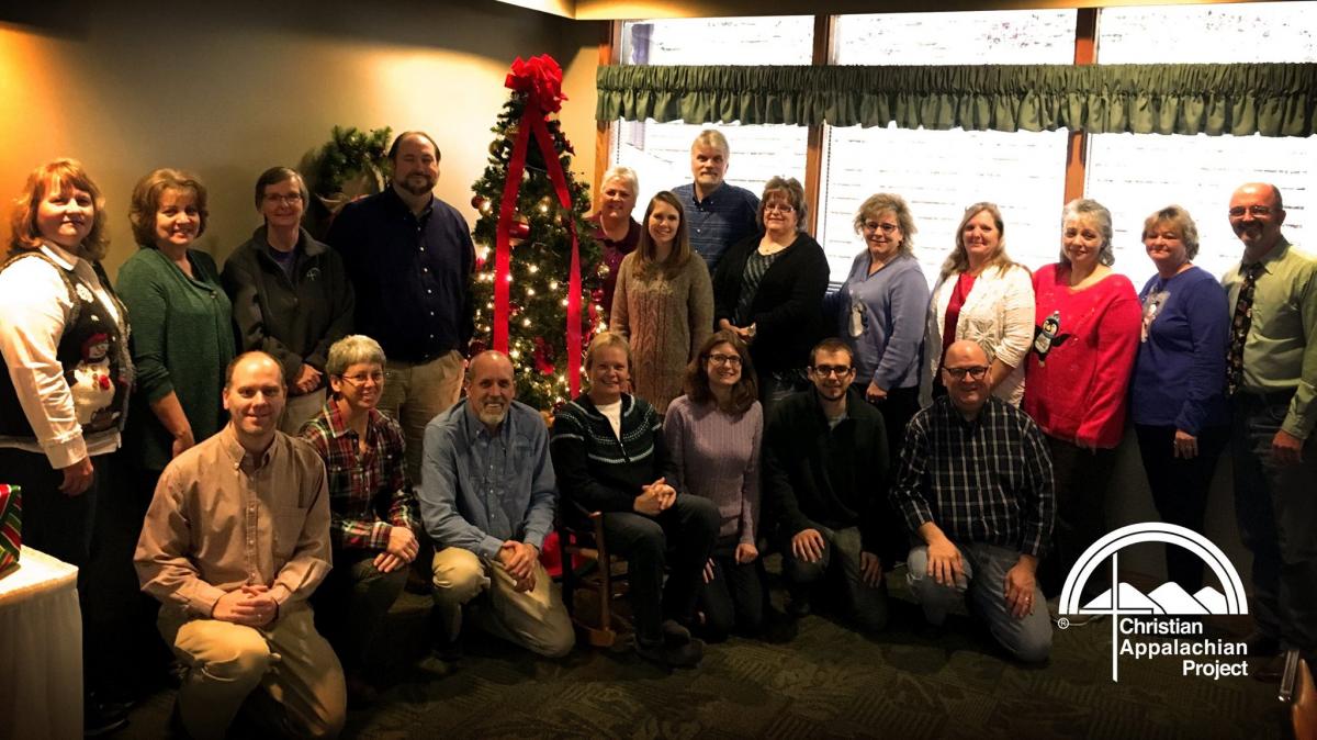Christian Appalachian Project's human service managers at Christmas. They help drive CAP's mission on the ground and lead our programs in providing critical aid to people in need in Eastern Kentucky.