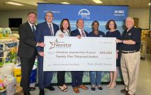Nexstar Media television stations raise funds for flood relief, foundation makes additional donation.
