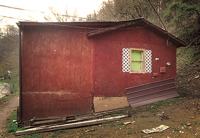 The home where Tina, Robert, and their six children lived after the house fire.