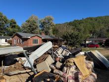 Homes in East Tennessee were devastated by Hurricane Helene. 