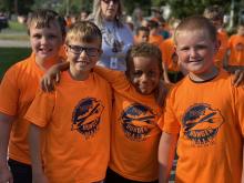 Students at Hunger Walk 2022