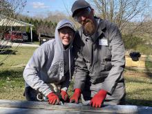 John and Isabella Oliva on Job Site