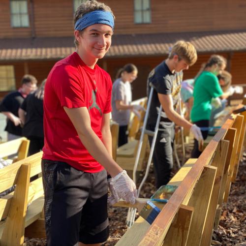 Teen Leadership Serving at Camp