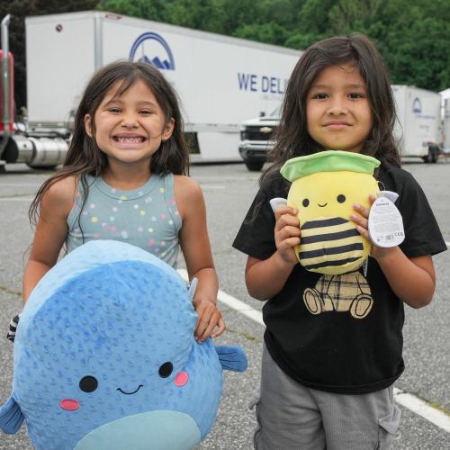 CAP distributed toys and essential items to families in North Carolina.