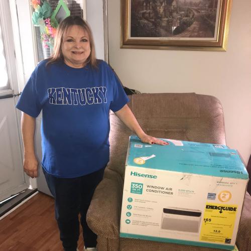 CAP helped Debbie get an air conditioning unit for her home.