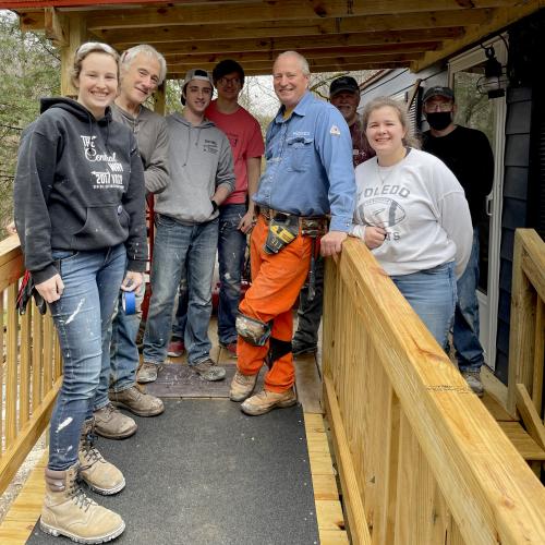 A group of volunteers in CAP's Housing program