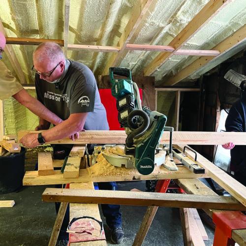 CAP repairing the Burden home